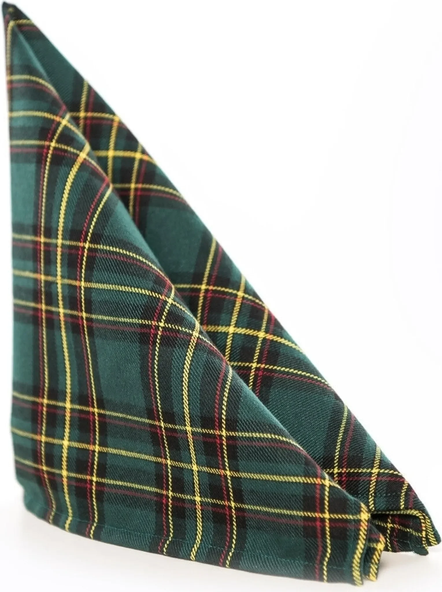 Tischwäsche Schottenkaro / Tartan Grün Kariert – 30 × 30 cm
