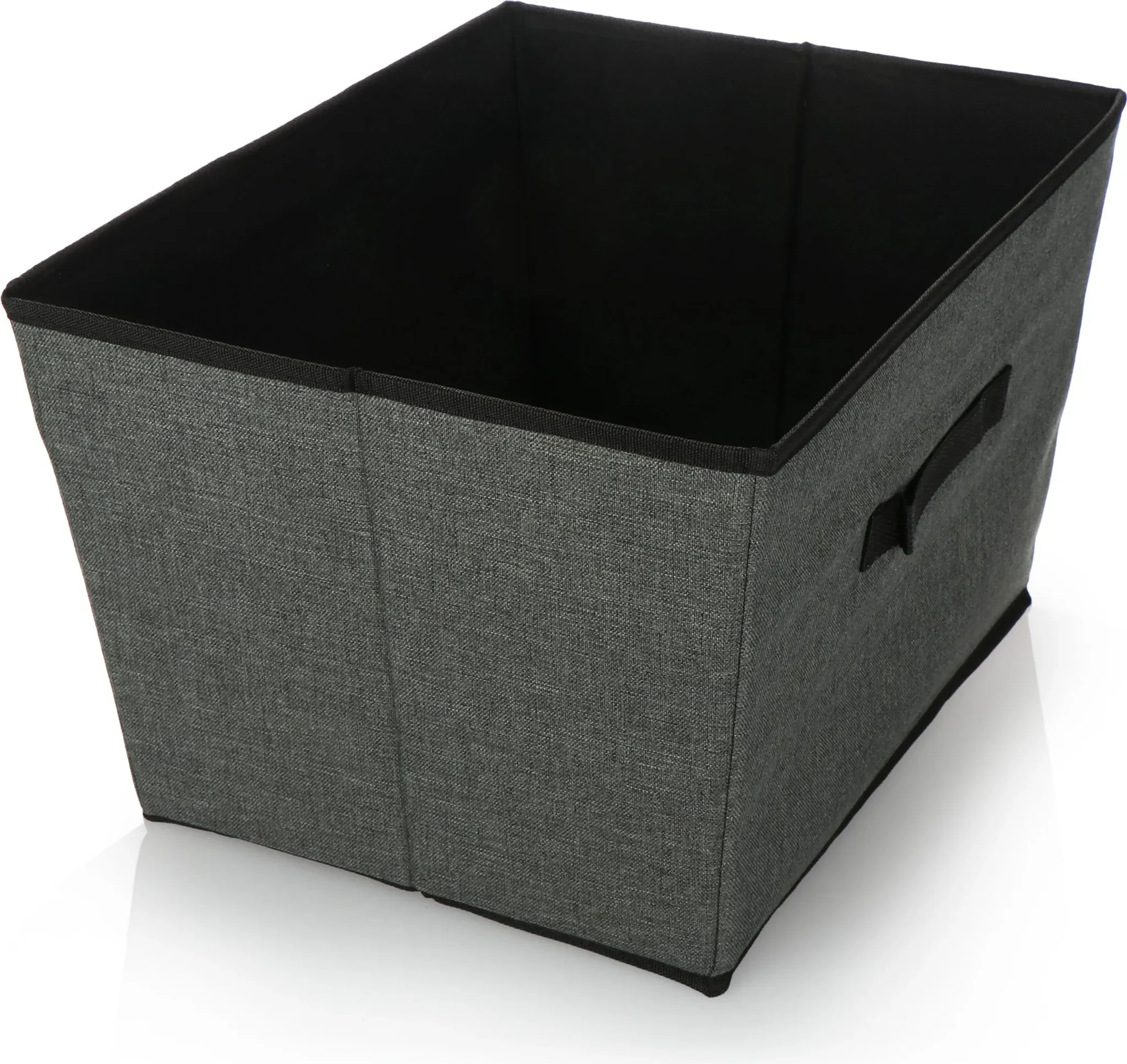 COM-FOUR® Aufbewahrungsbox – faltbare Kiste mit Griff für Kleiderschrank, Kleidung und Spielzeug