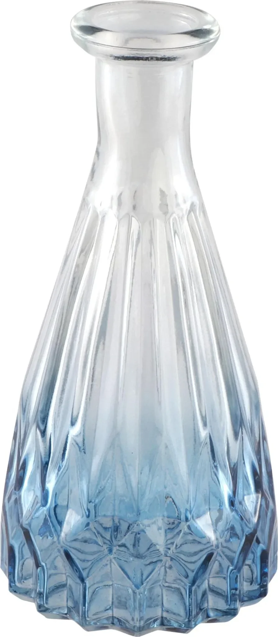 Glasvase Alexandrin Blau – Deko-Vase mit Farbverlauf, 14,5 cm