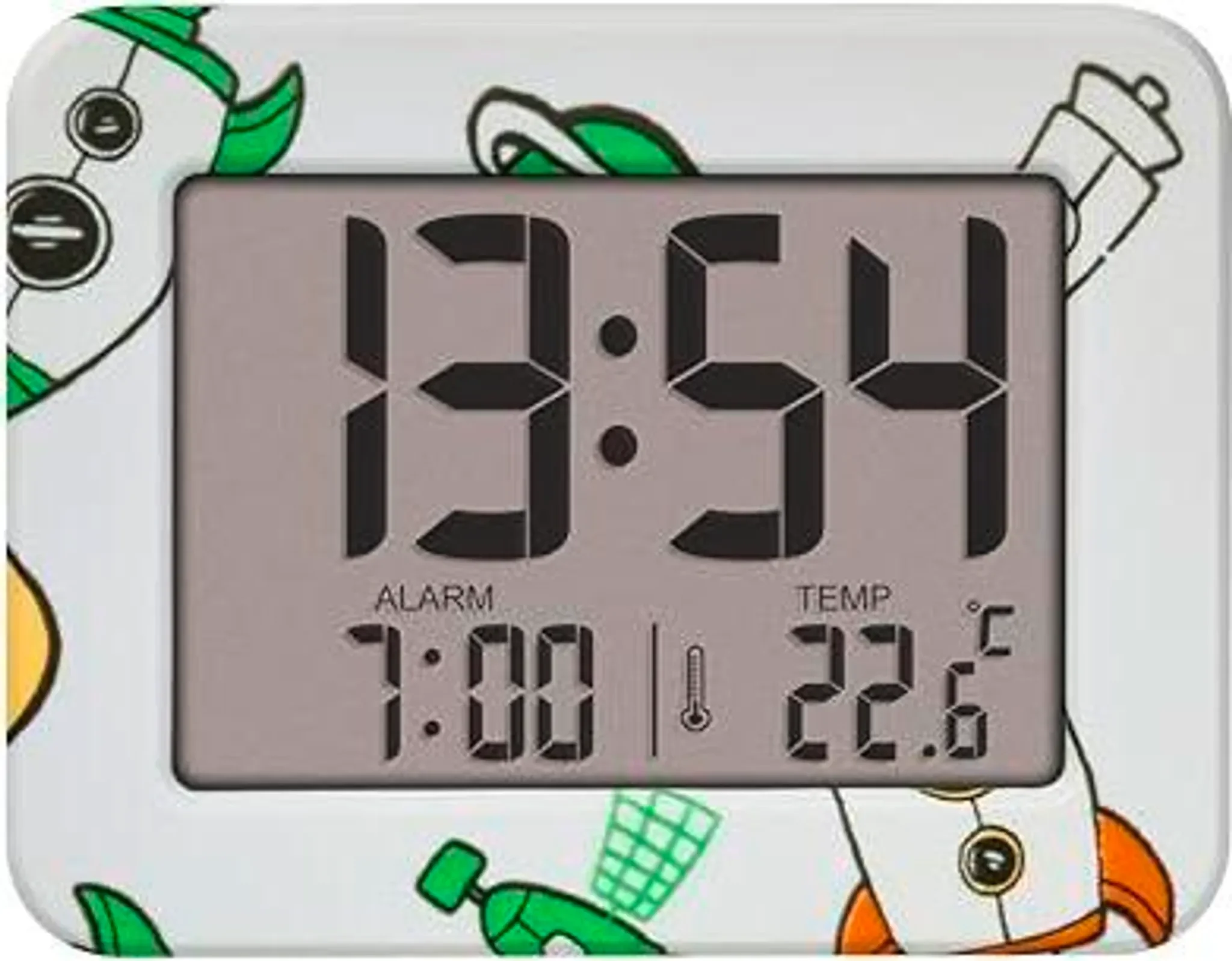 TFA Dostmann Kinder Wecker digital „Rocket“ – mit Raketenmotiv, Temperaturanzeige & Weckalarm