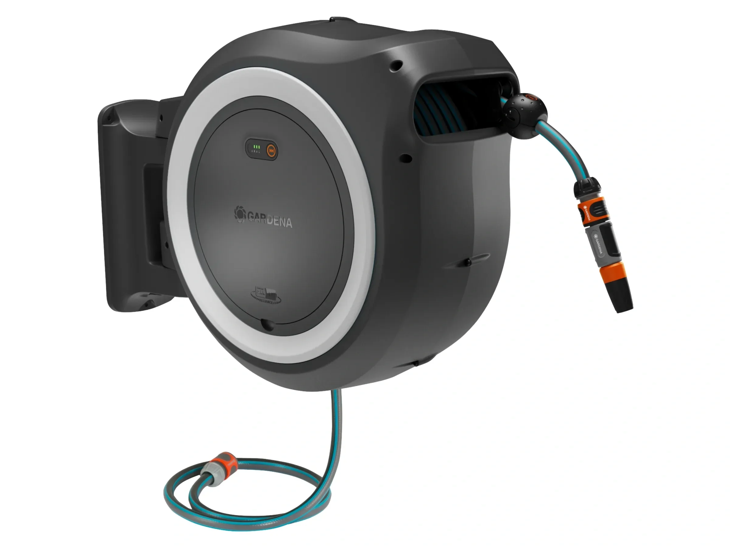 Gardena Akku-Wand-Schlauchbox PowerRoll XL 18 V 35 m 180 Grad