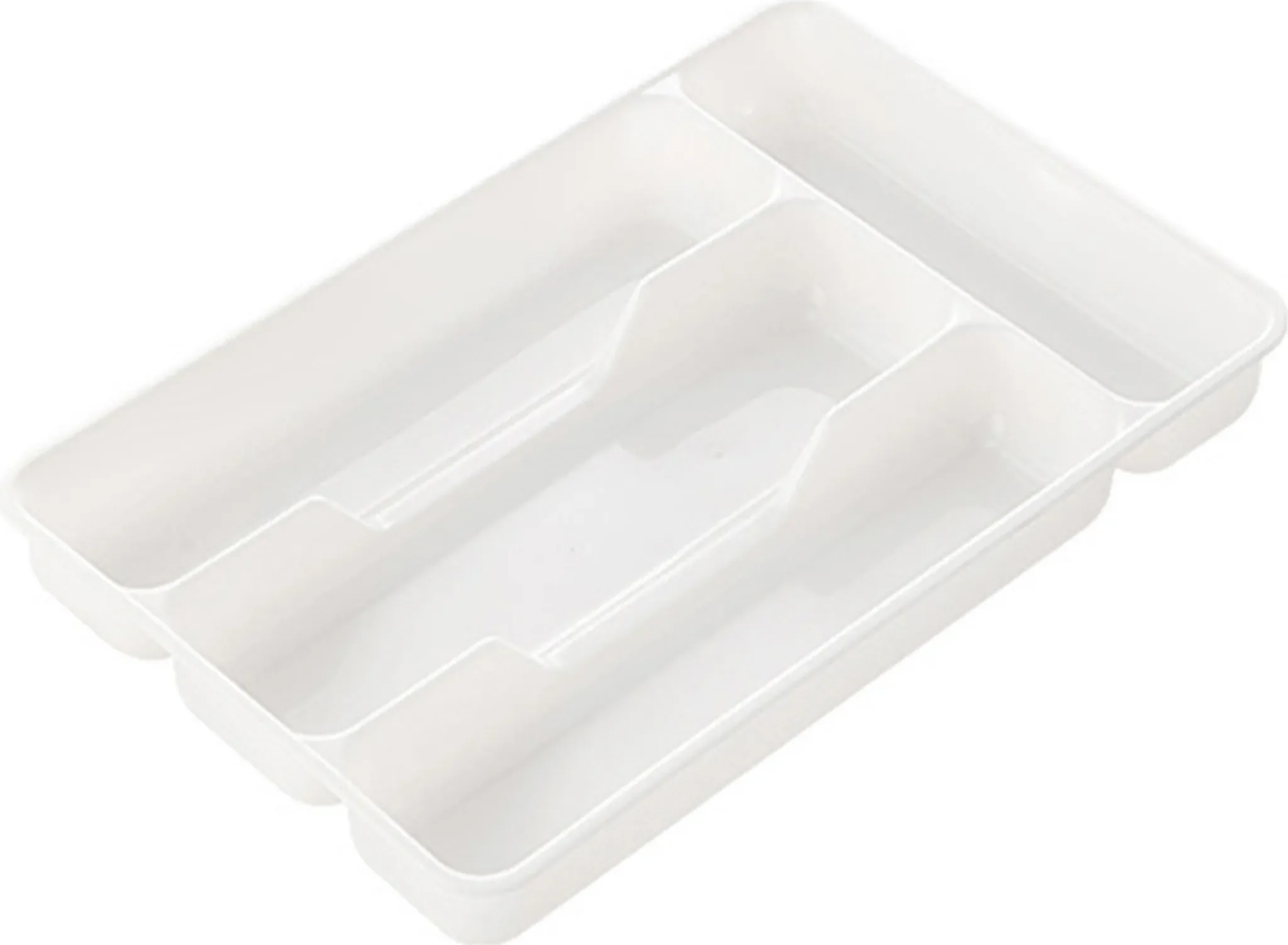 Erweiterbarer Schubladen-Organizer – Besteckkasten mit 4/6 Fächern aus Kunststoff, Weiß