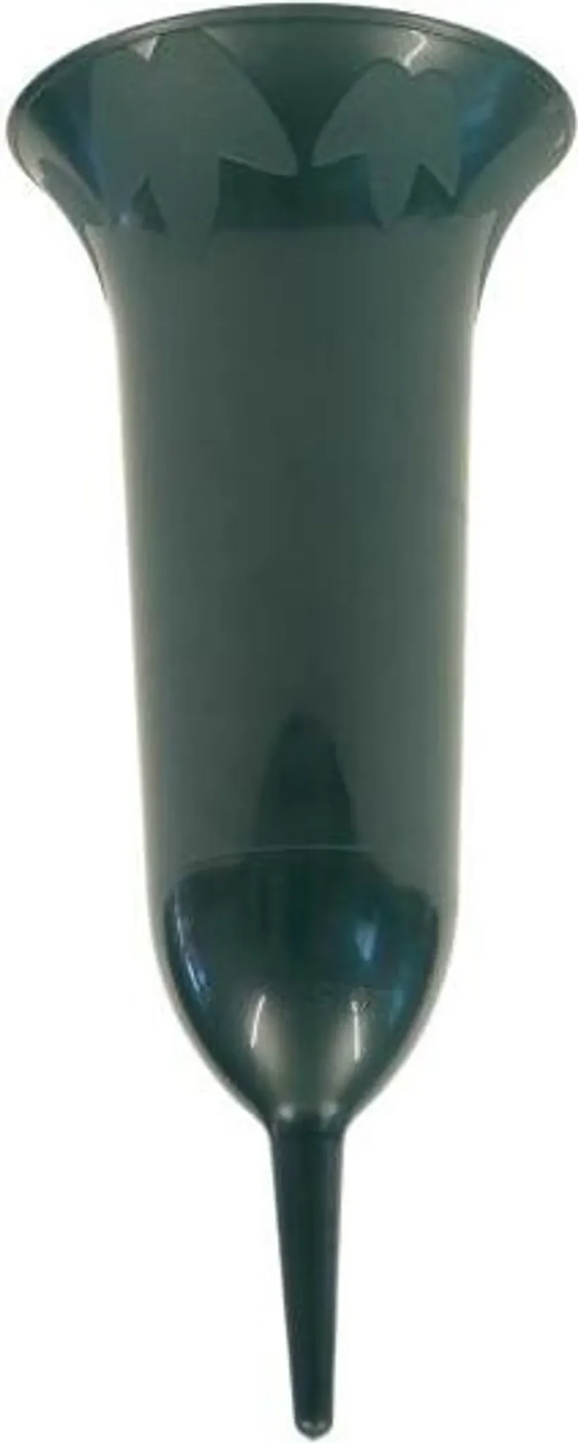 Greemotion Grabvase PP – Kunststoffvase in Grün, Ø 11,2 cm, Höhe 26 cm