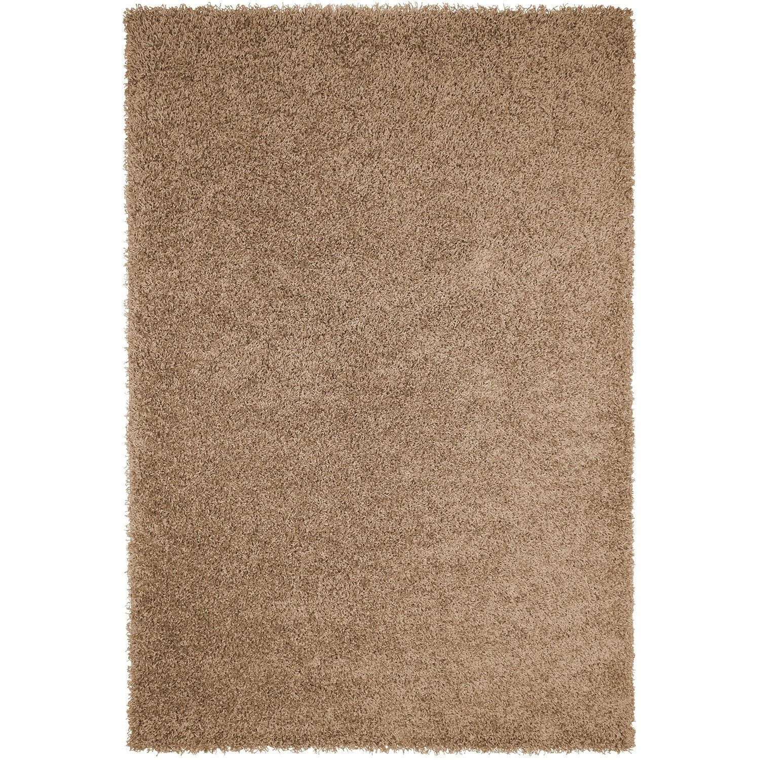Hochflor-Teppich Shaggy Beige – Rechteckig, 30 mm Florhöhe