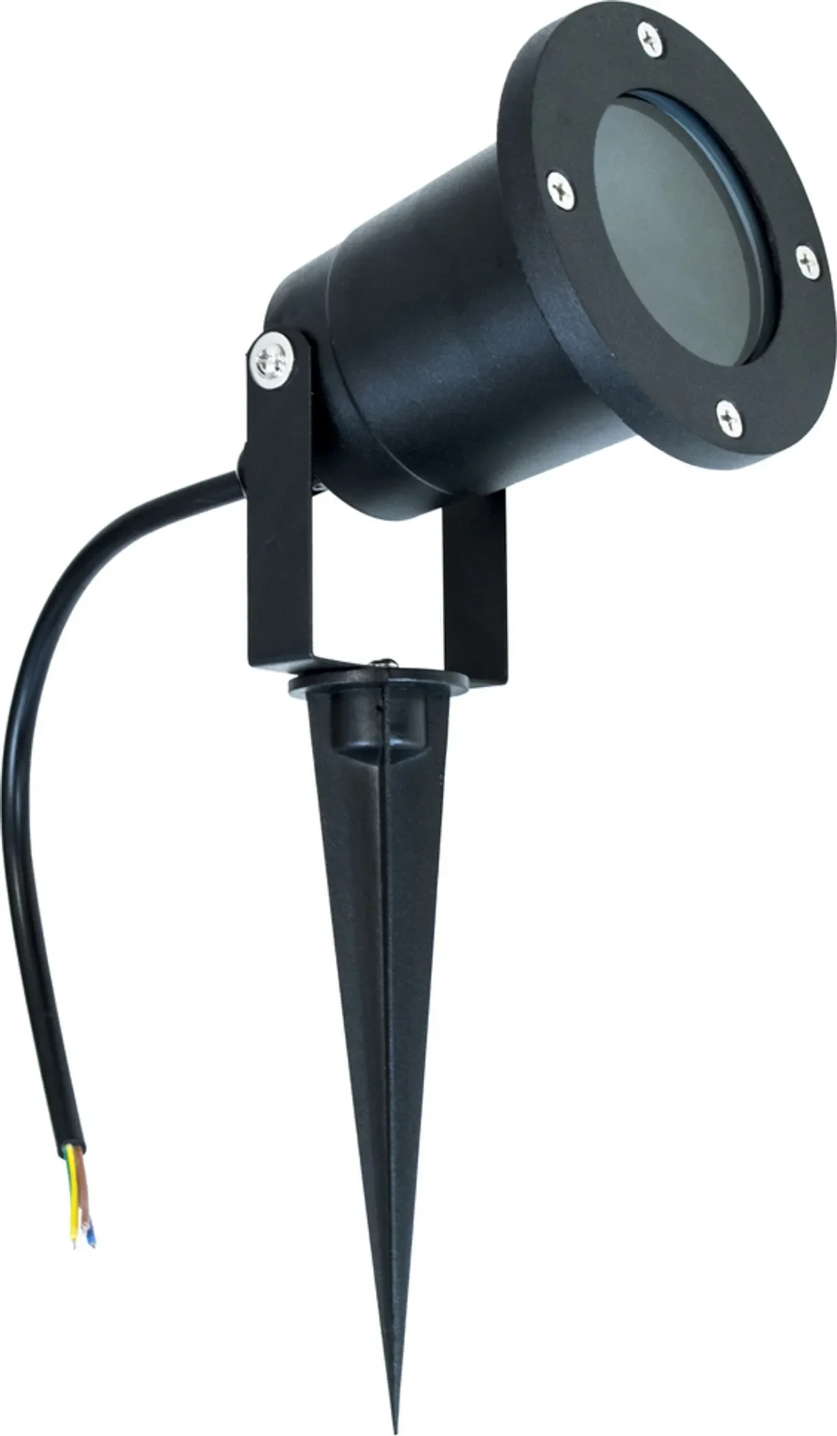 EDO HORTUS BLACK Außenleuchte mit Erdspieß – Gartenstrahler IP65, GU10, schwarz