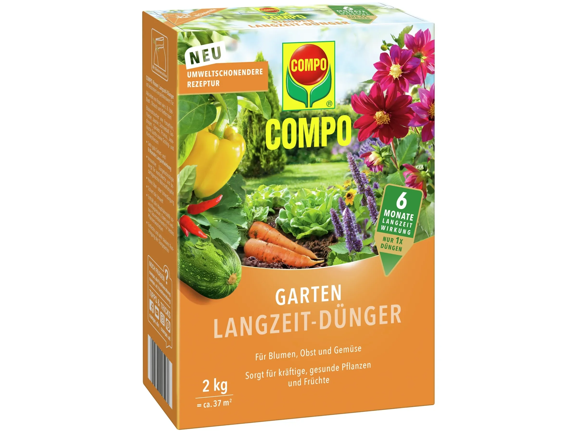 COMPO Garten Langzeit-Dünger – 2 kg