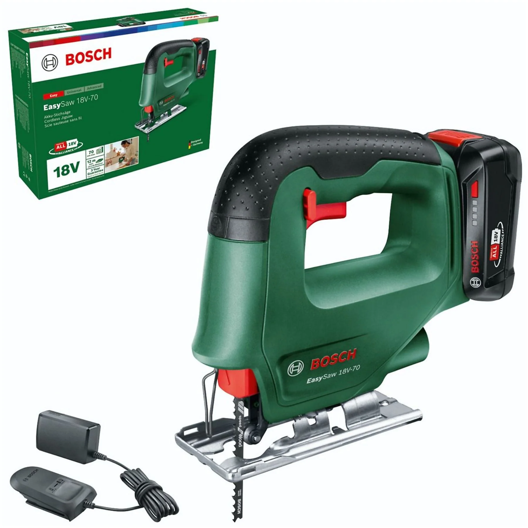 BOSCH EasySaw 18V-70 Akku Stichsäge kabellos