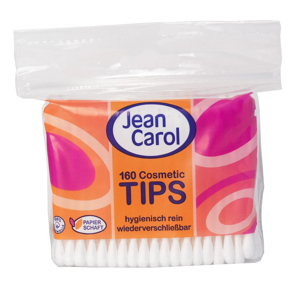 Jean Carol Cosmetic Tips NF – 160 Stück, weiche Reinigungstücher aus Papier