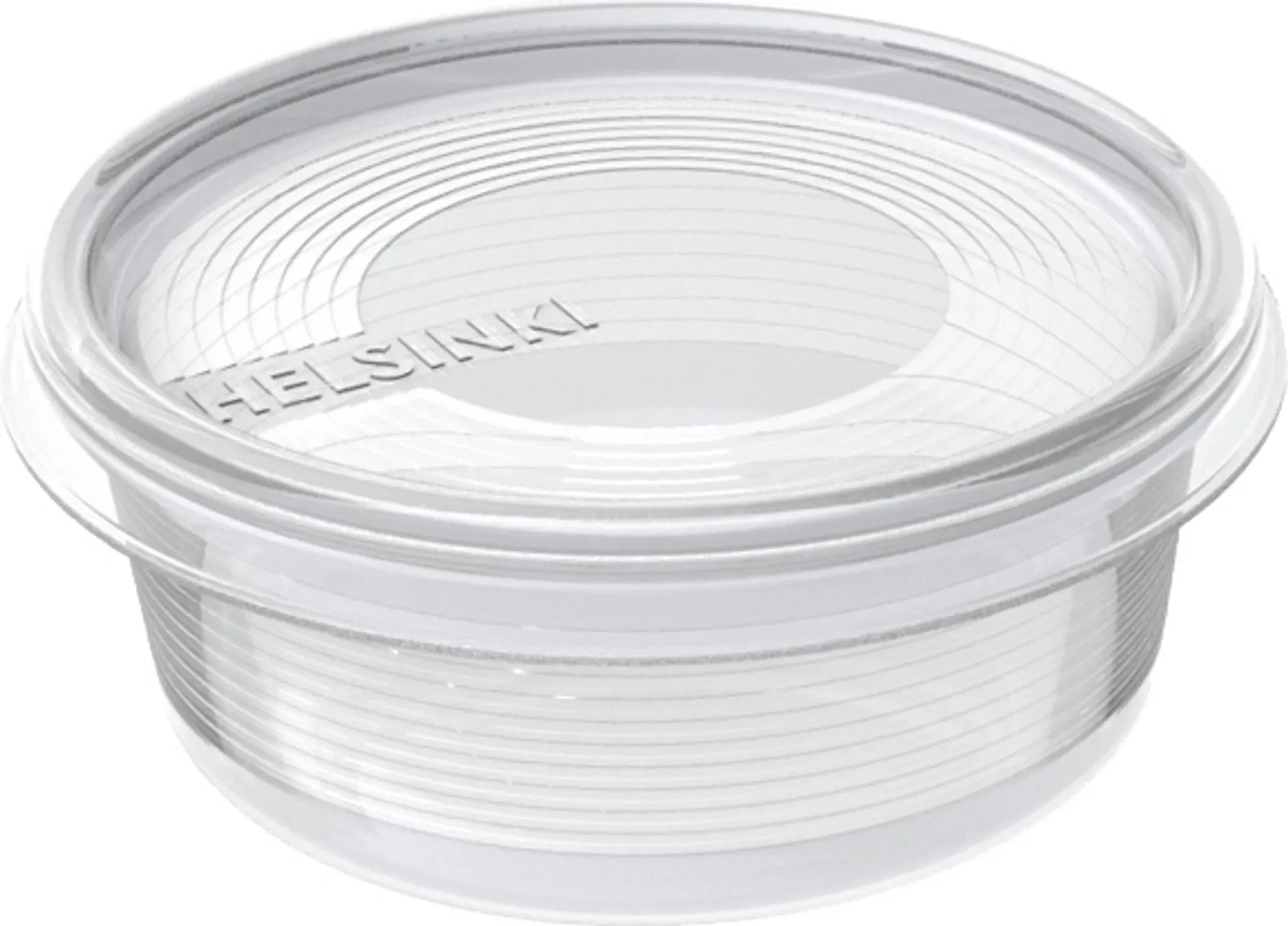 plast team Gefrierdose Helsinki 0,15 Liter rund, transparent