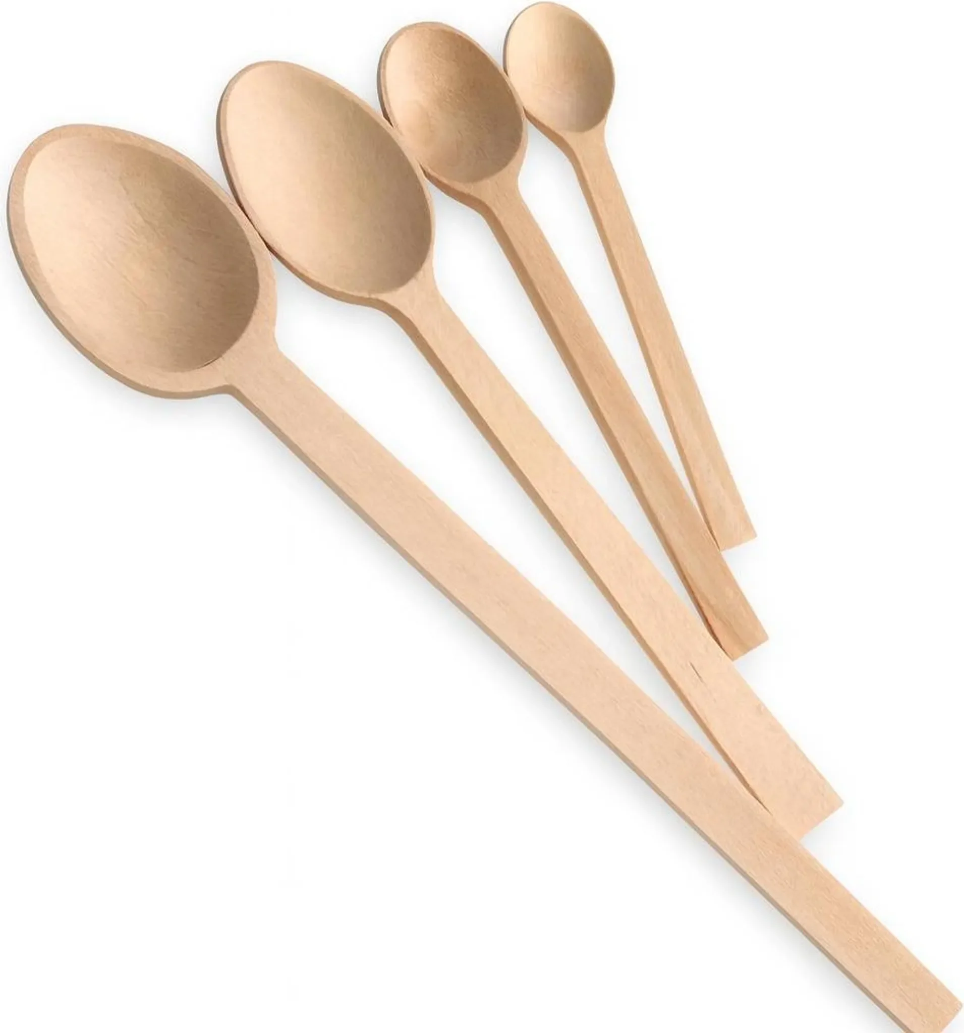 Kochlöffel Warschau 4er Set – Natürliche Holzkochlöffel aus Buchenholz für die Küche