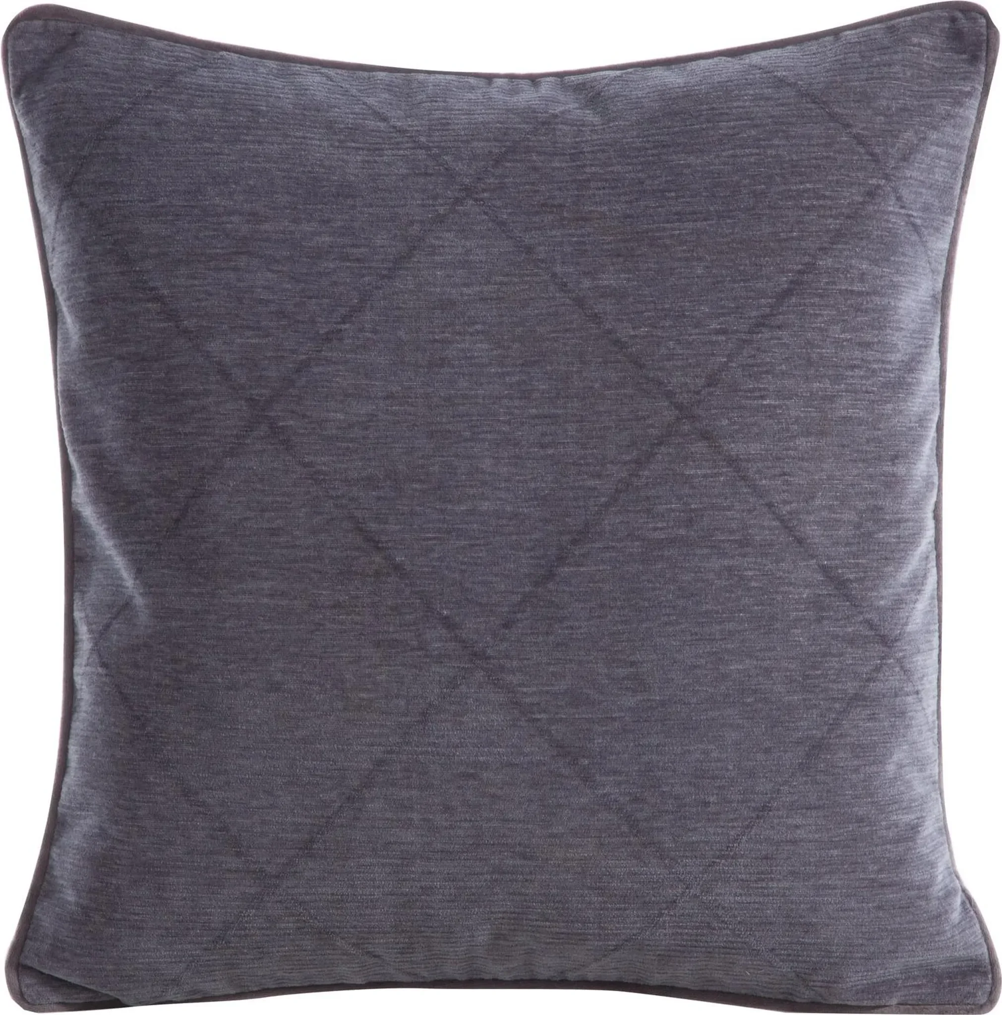 EUROFIRANY Kissenbezug CORA – 45×45 cm, Graphitgrau, Velours